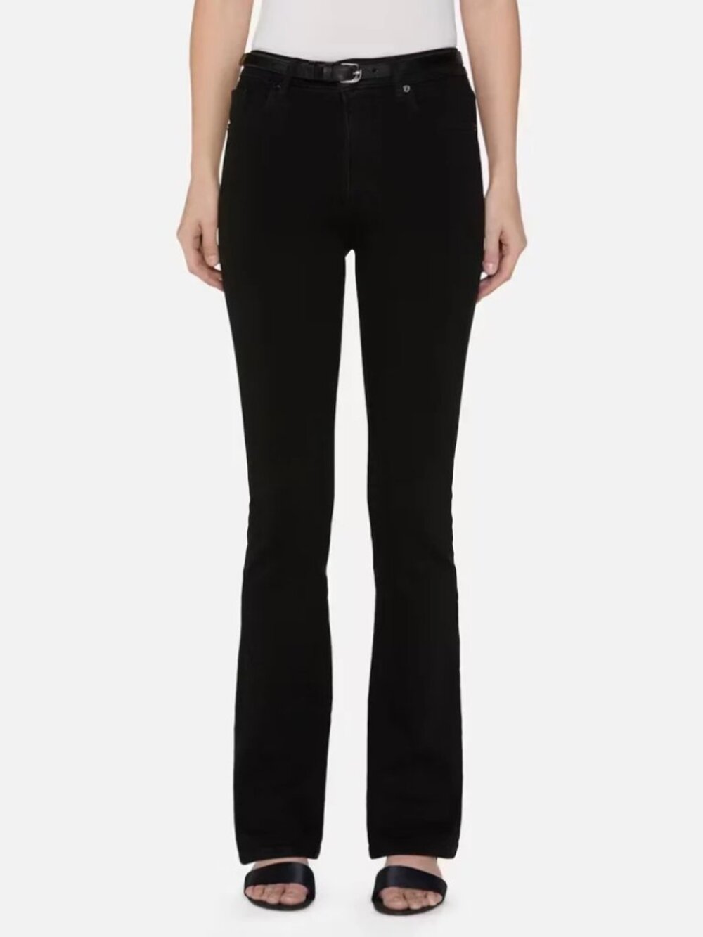 Frame The Reboot Jeans Levitate Black Super Stretch High Rise Womens Size 25 NWT